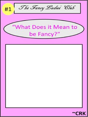 cover image of The Fancy Ladies' Club (#1)